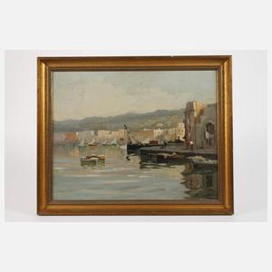 Raffaele Tozzi, attr., Südliche Stadt am Meer