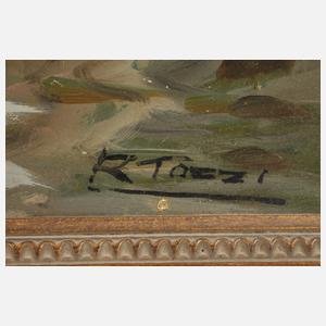 Raffaele Tozzi, attr., Südliche Stadt am Meer