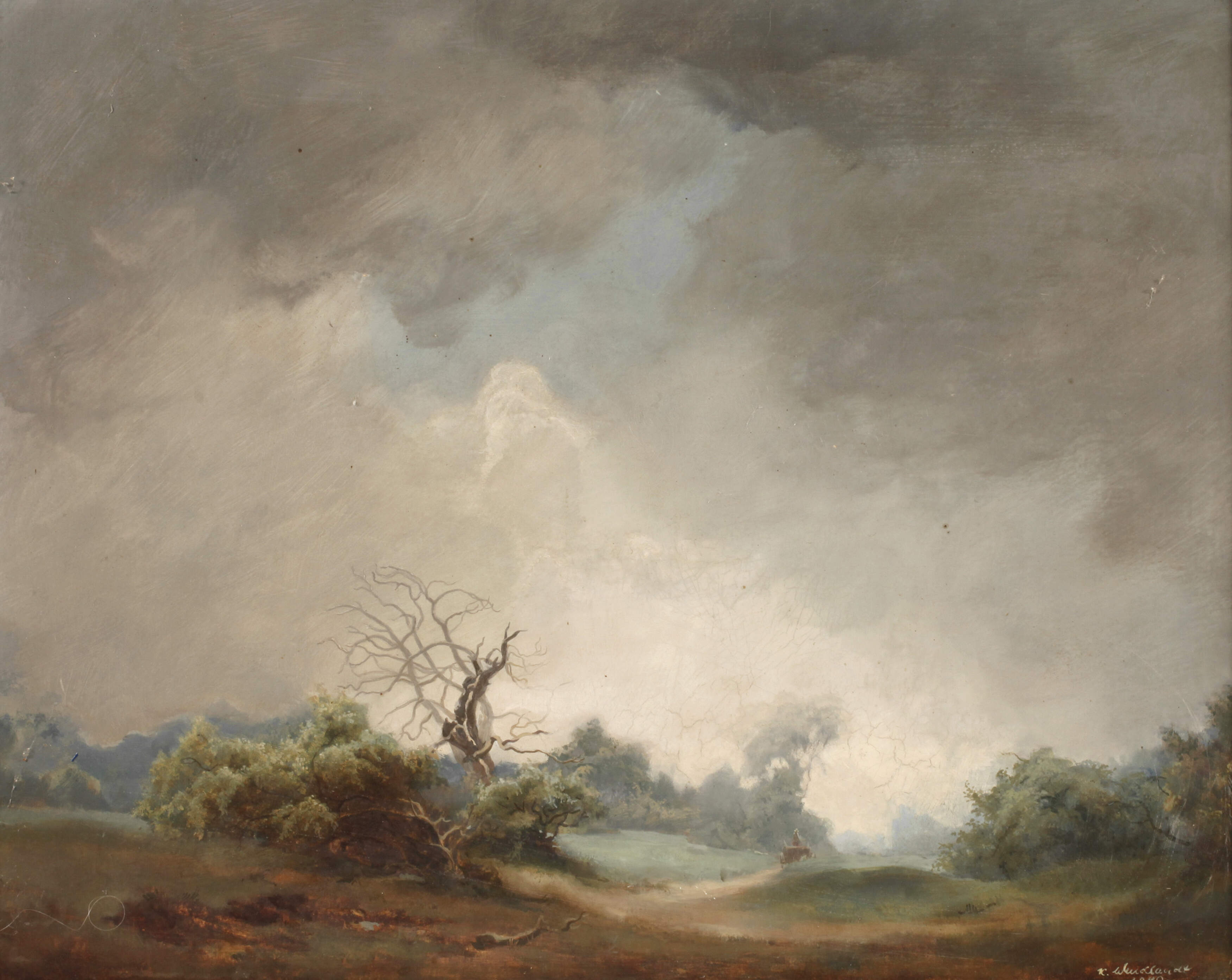 Kurt Wendlandt, Gewitterstimmung in der Ebene