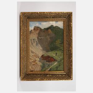 Julius Wentscher, Wanderer am Steinbruch