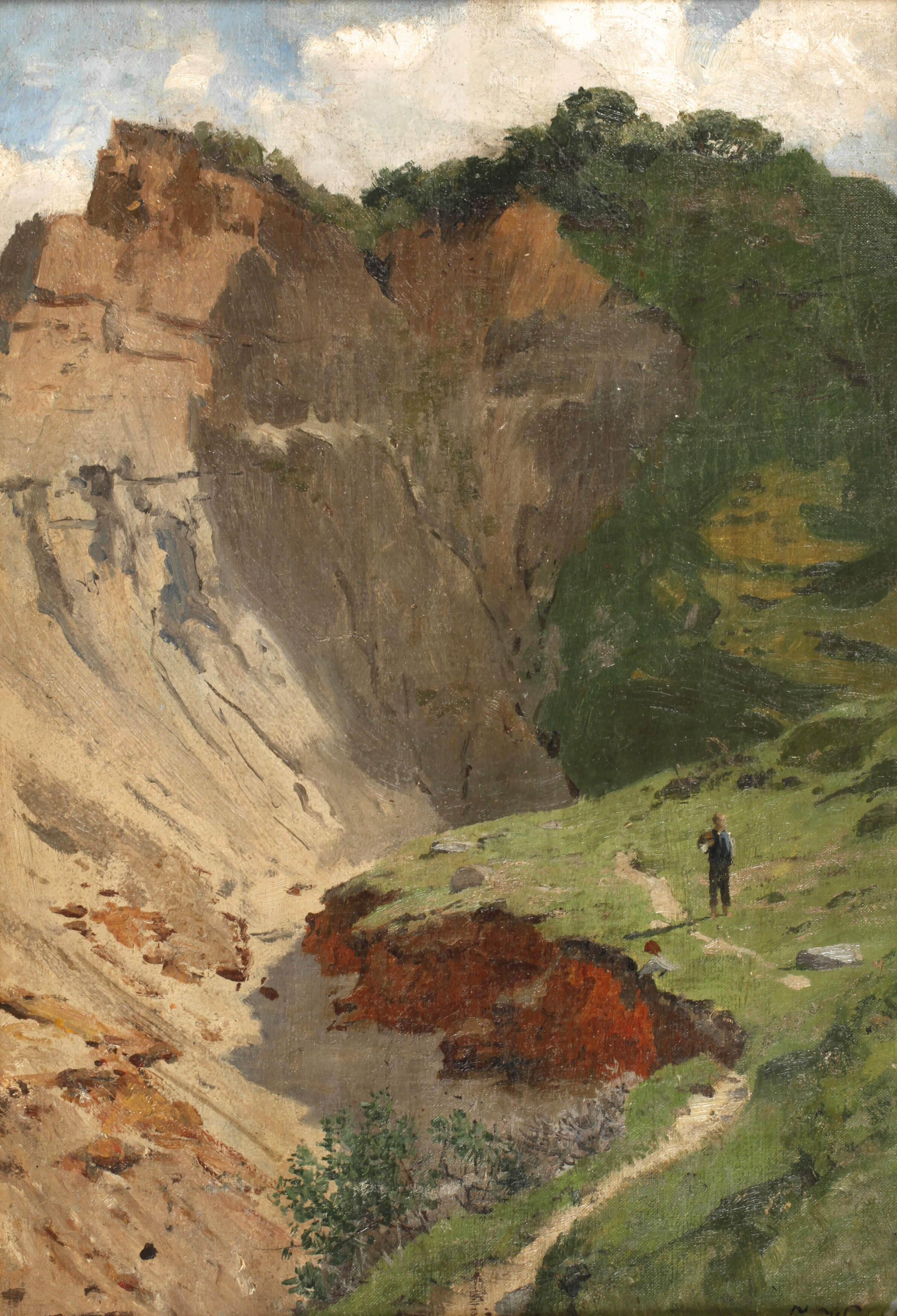 Julius Wentscher, Wanderer am Steinbruch