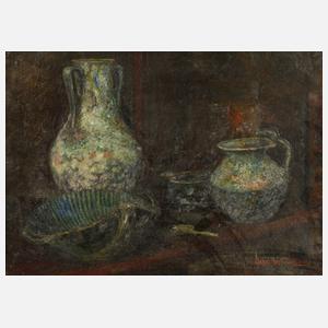 Otto Wiedemann, Stillleben mit Keramik