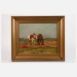 nach Georg Wolf, Bauer mit Gespann