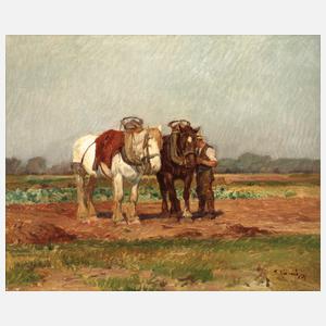 nach Georg Wolf, Bauer mit Gespann