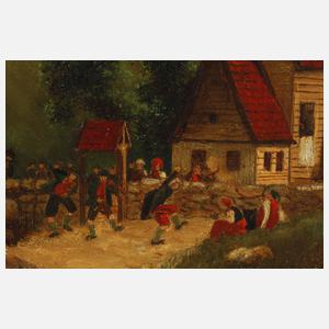 Kirchgang in Norwegen nach Ernst Aschenbach