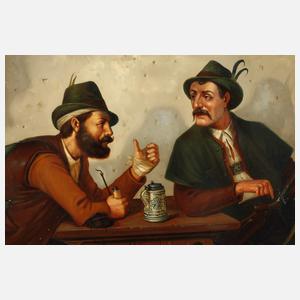 Monogrammist KCS, Zwei bayerische Wirtsstubenszenen