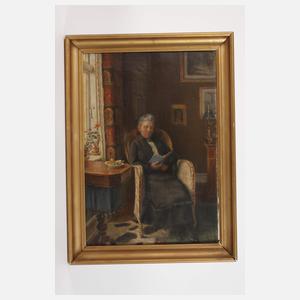 Buchleserin am Fenster