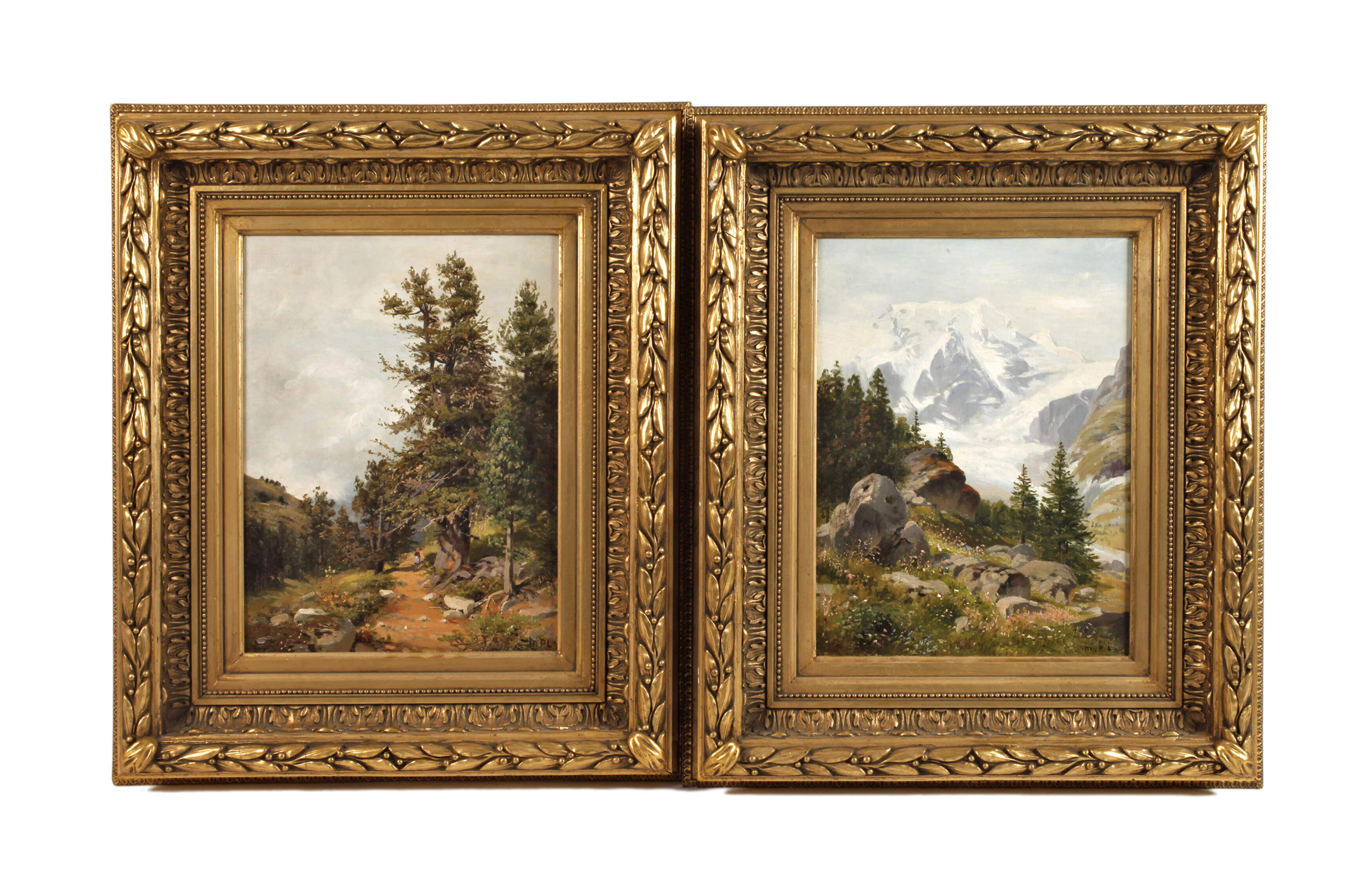 Pendants Landschaftsdarstellungen