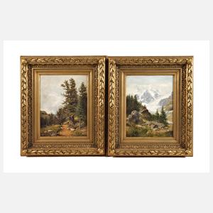 Pendants Landschaftsdarstellungen