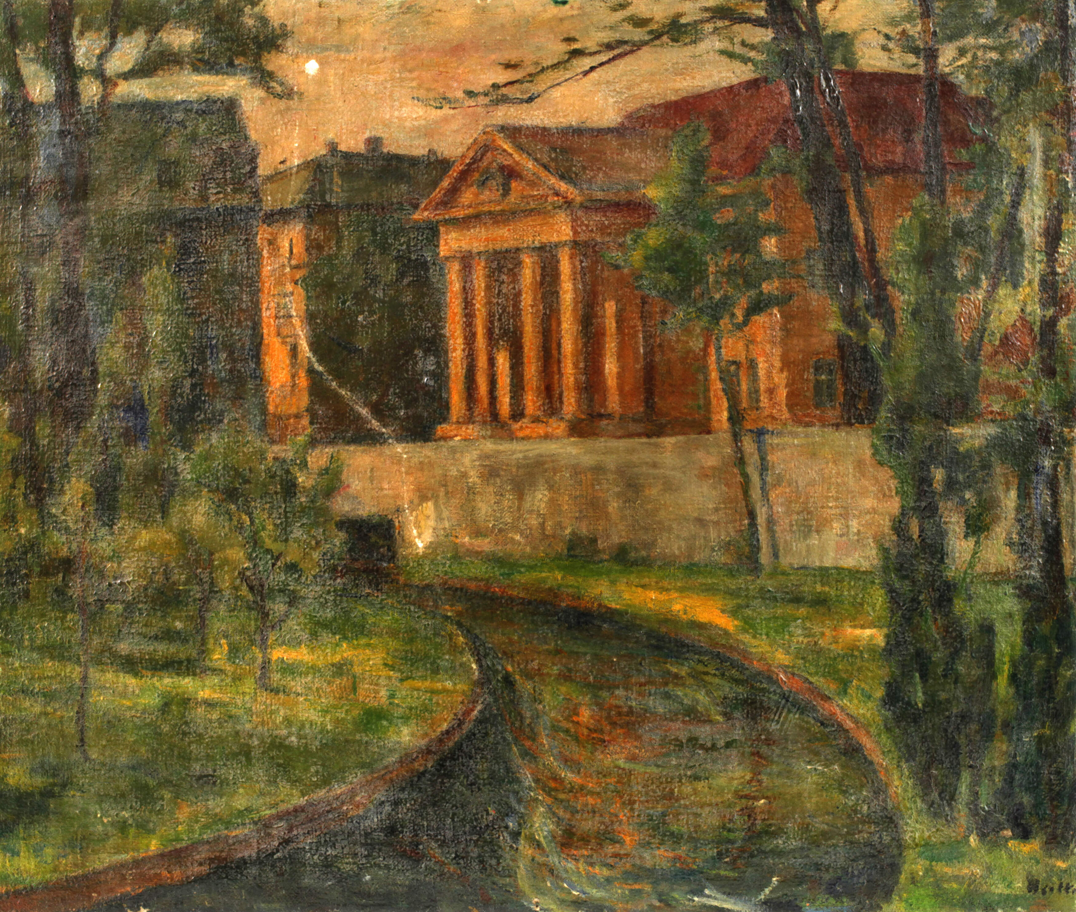 Sommerliche Stadtansicht