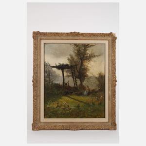 Paul Louis Martin des Amoignes, Truthähne und Frau