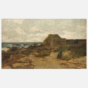 Eugène Boudin, attr., Nordfranzösische Küstenpartie