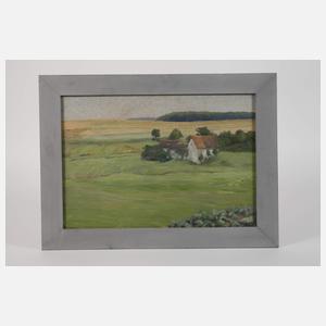 Willy Mulot, Bauerngehöft auf sommerlichem Feld