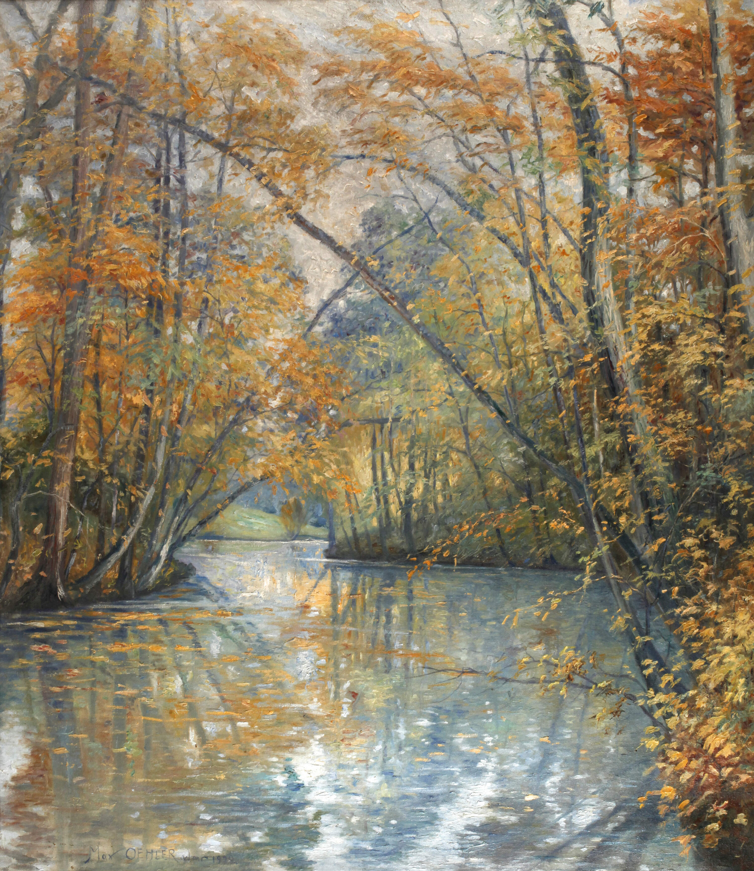 Max Oehler, Herbstliche Flussbiegung
