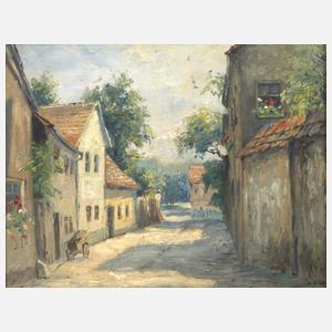 Max Oehler, "Berggasse in Weimar"