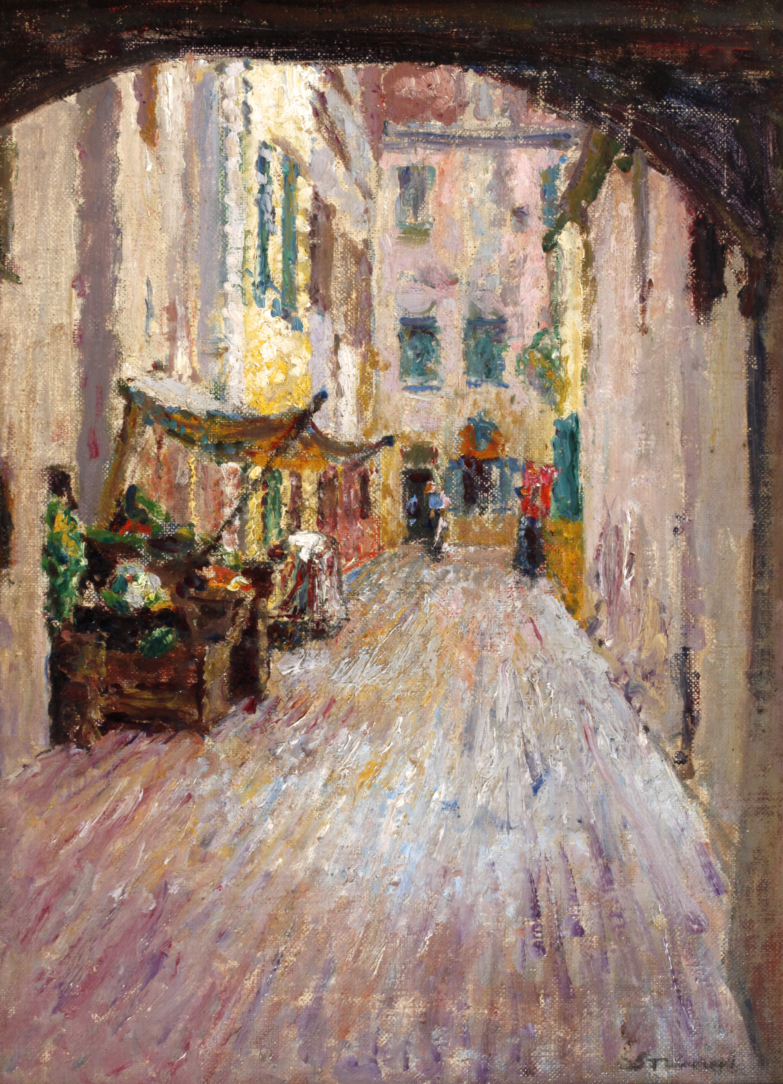 Max Stremel, attr., Gasse in Venedig