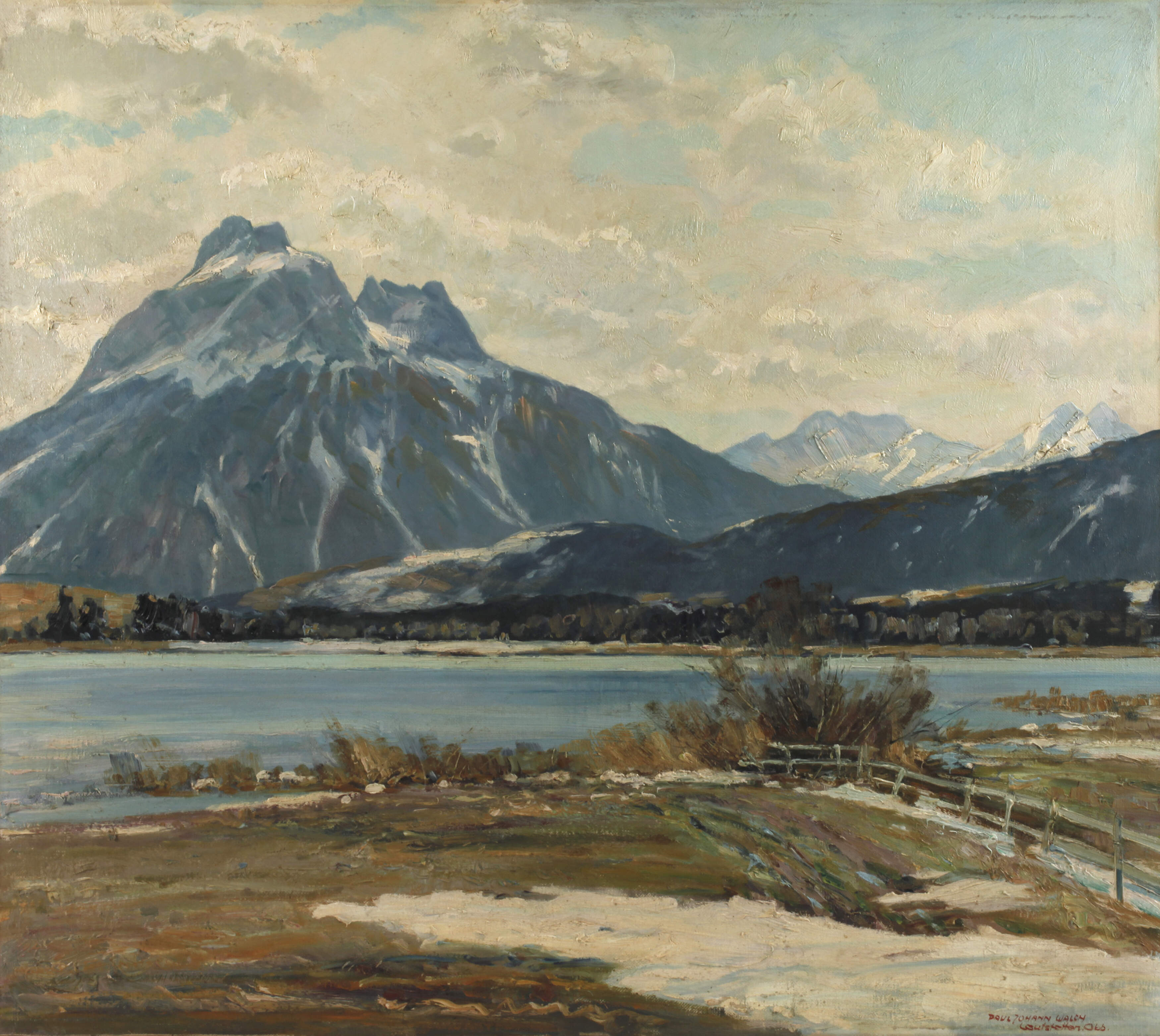 Johann Paul Walch, Vorfrühling in den Alpen