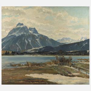 Johann Paul Walch, Vorfrühling in den Alpen