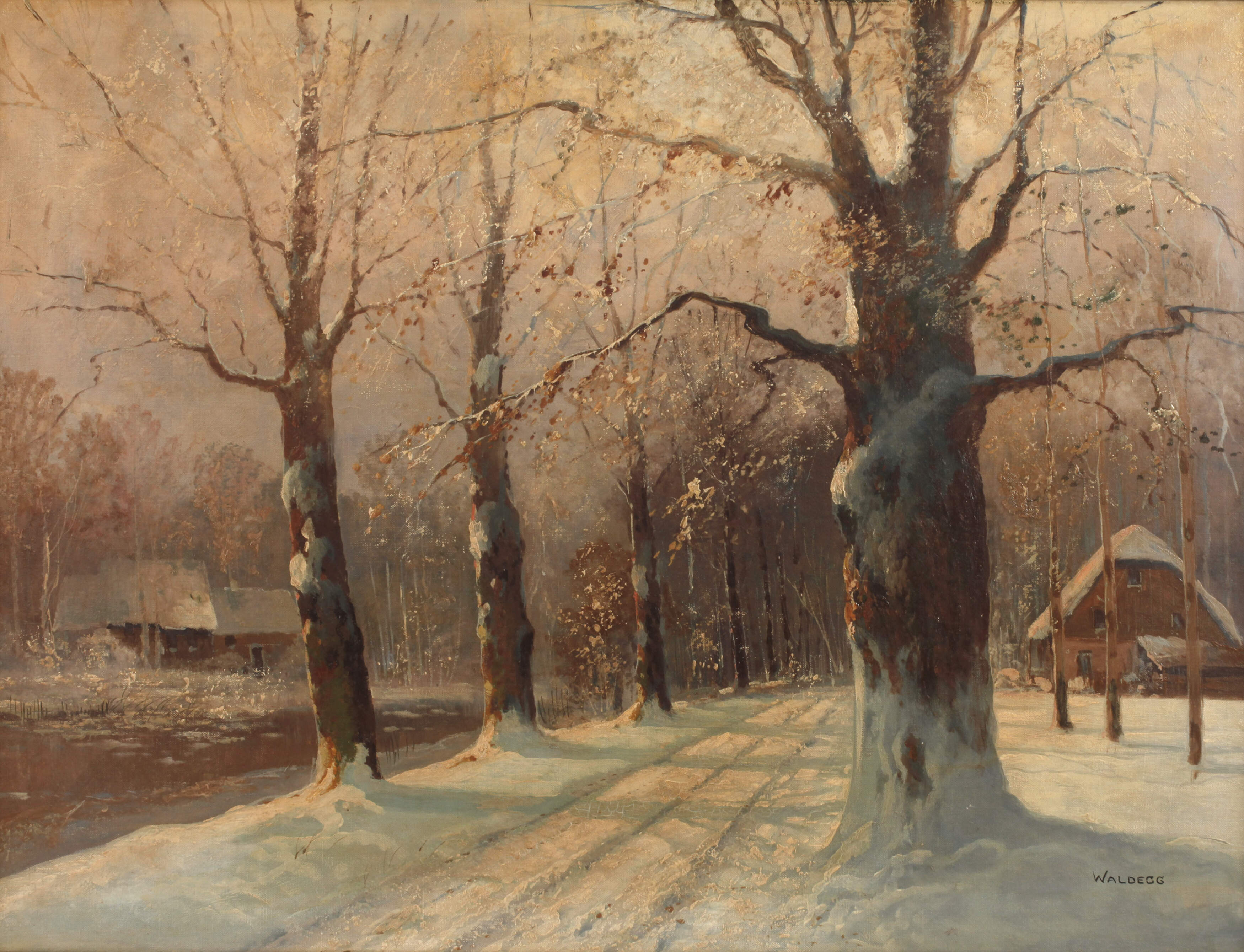 Franz Waldegg, attr., Winterlandschaft