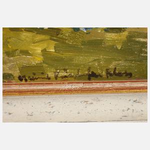 Impressionistische Landschaft mit Bauernhaus