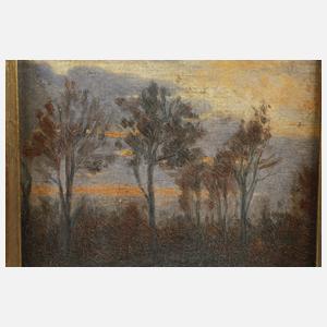 Impressionist des Fin du Siècle, Abendliche Bäume