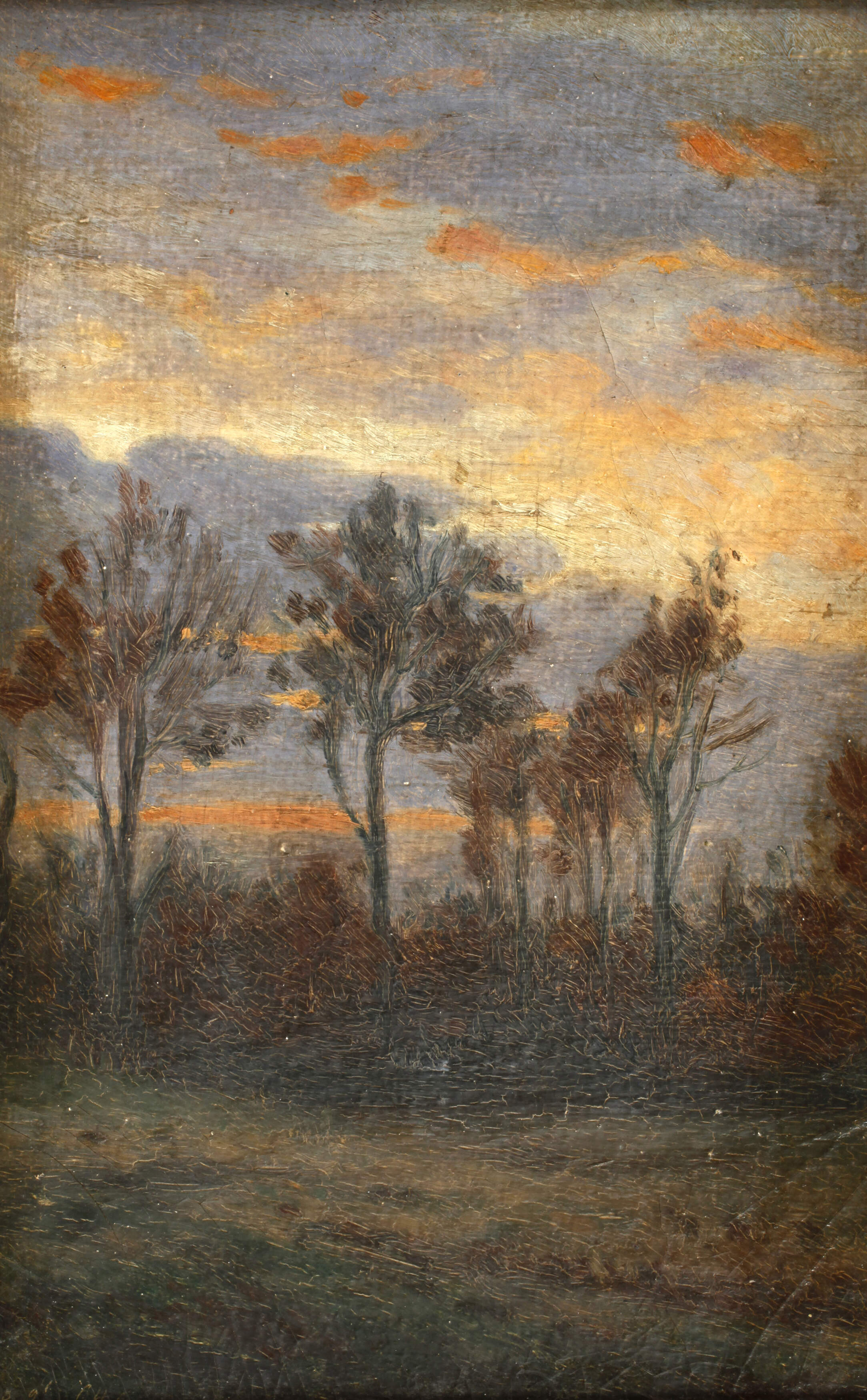 Impressionist des Fin du Siècle, Abendliche Bäume