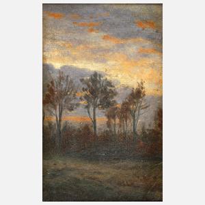 Impressionist des Fin du Siècle, Abendliche Bäume