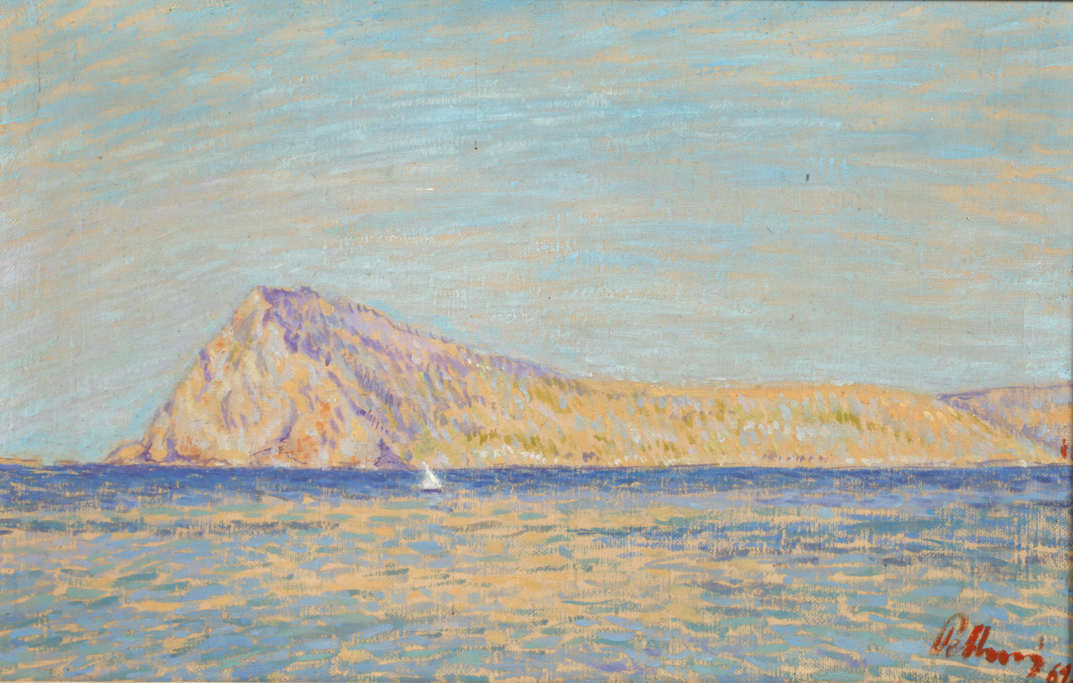 Südliche divisionistische Küstenlandschaft