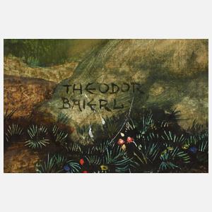 Theodor Baierl, Sich küssendes Paar im Jugendstil