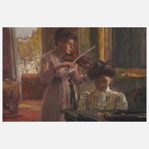 Anna Bernstein, attr., Musikstunde