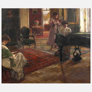 Anna Bernstein, attr., Musikstunde