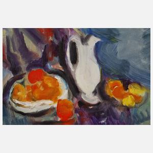 Charles Camoin, Stillleben mit Obstteller und Kanne