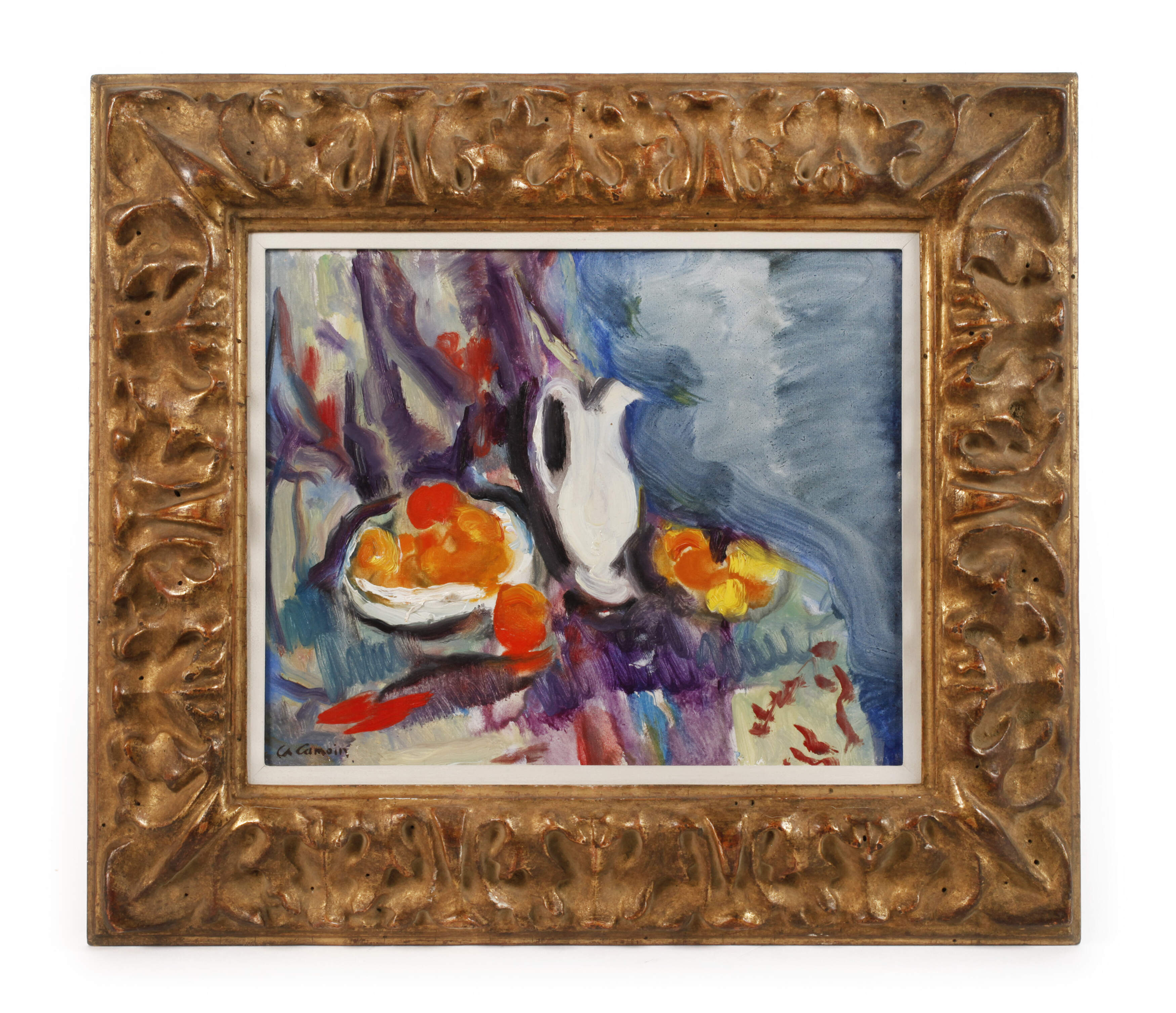Charles Camoin, Stillleben mit Obstteller und Kanne