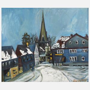 Günter Dührkop, Ortschaft im Winter