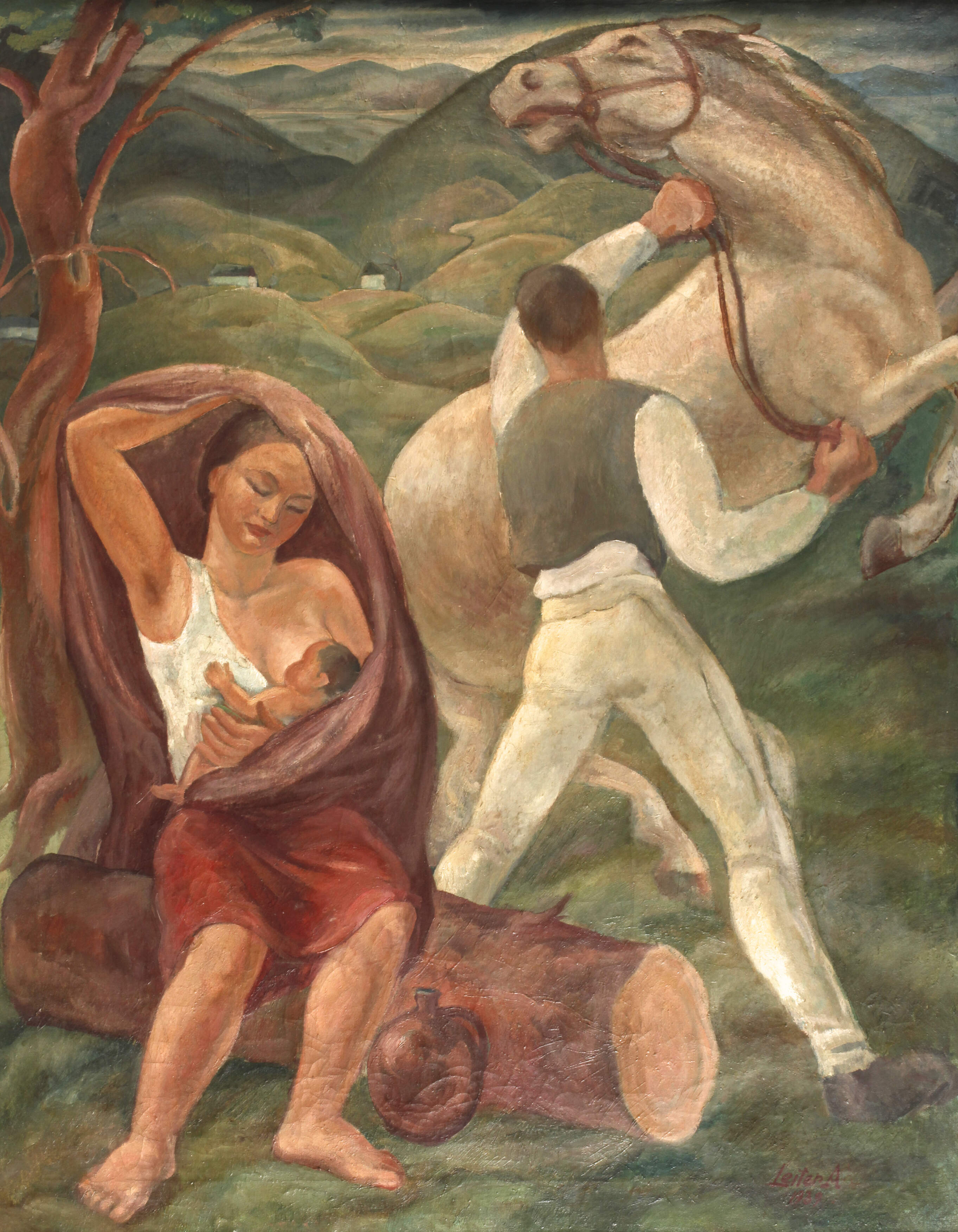 Artur Leiter, attr., Familienidyll