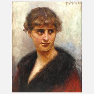 Friedrich Moritz, Damenportrait des Jugendstils