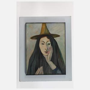 Flory Roland, Dame mit Hut