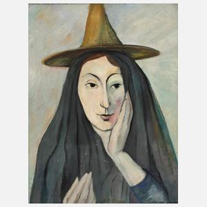 Flory Roland, Dame mit Hut