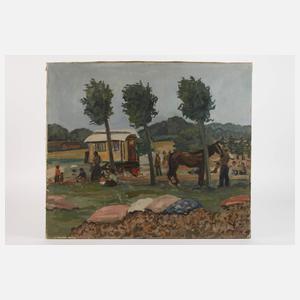 Fahrendes Volk auf der Landstraße