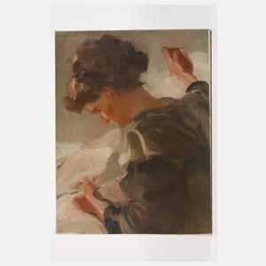 Junge Dame beim Wäsche legen