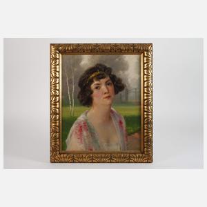 Damenportrait des Jugendstils