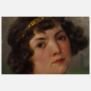 Damenportrait des Jugendstils