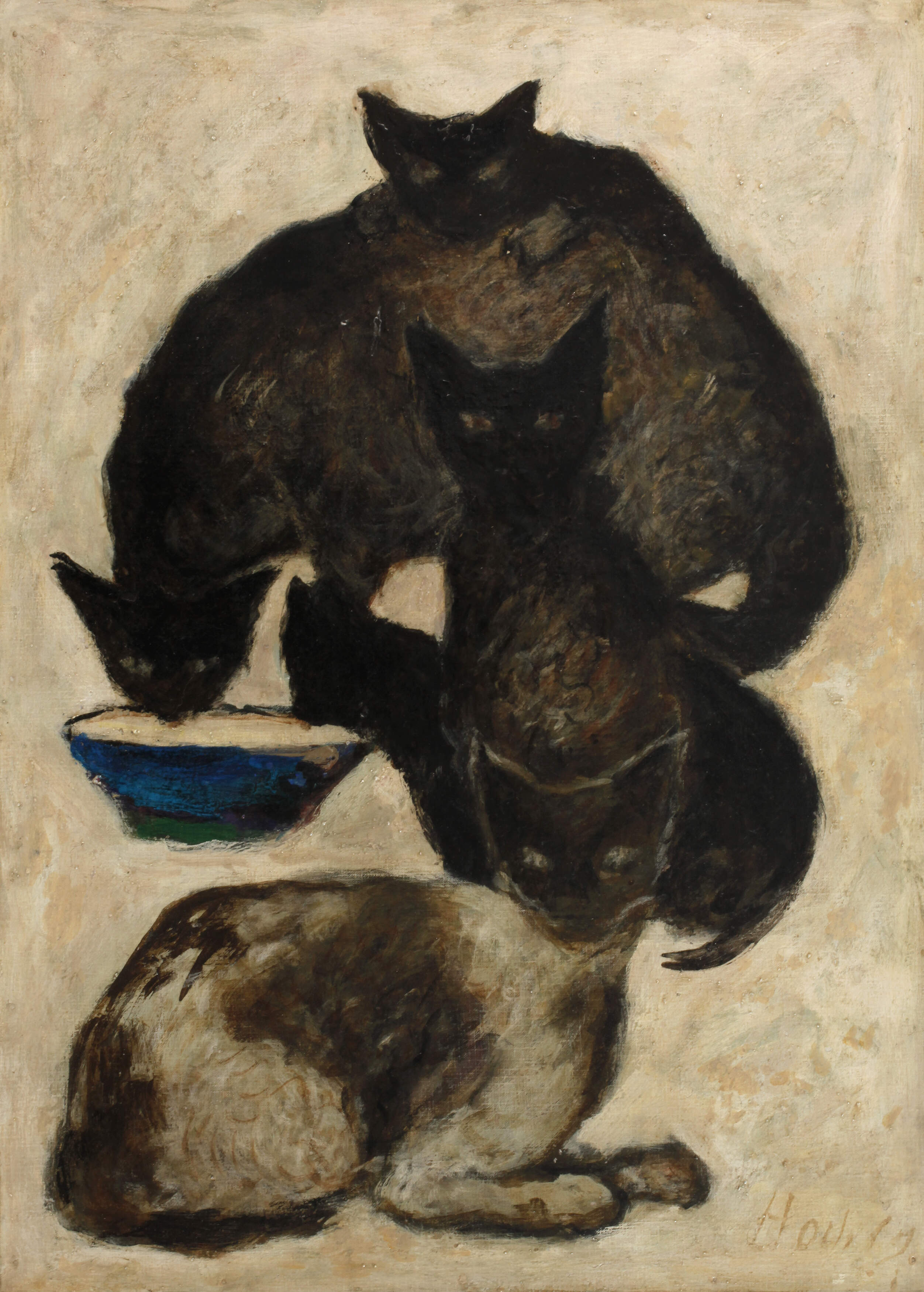 Künstler der Moderne, Abstraktes Katzenbild