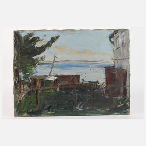 Badeanstalt am Seeufer