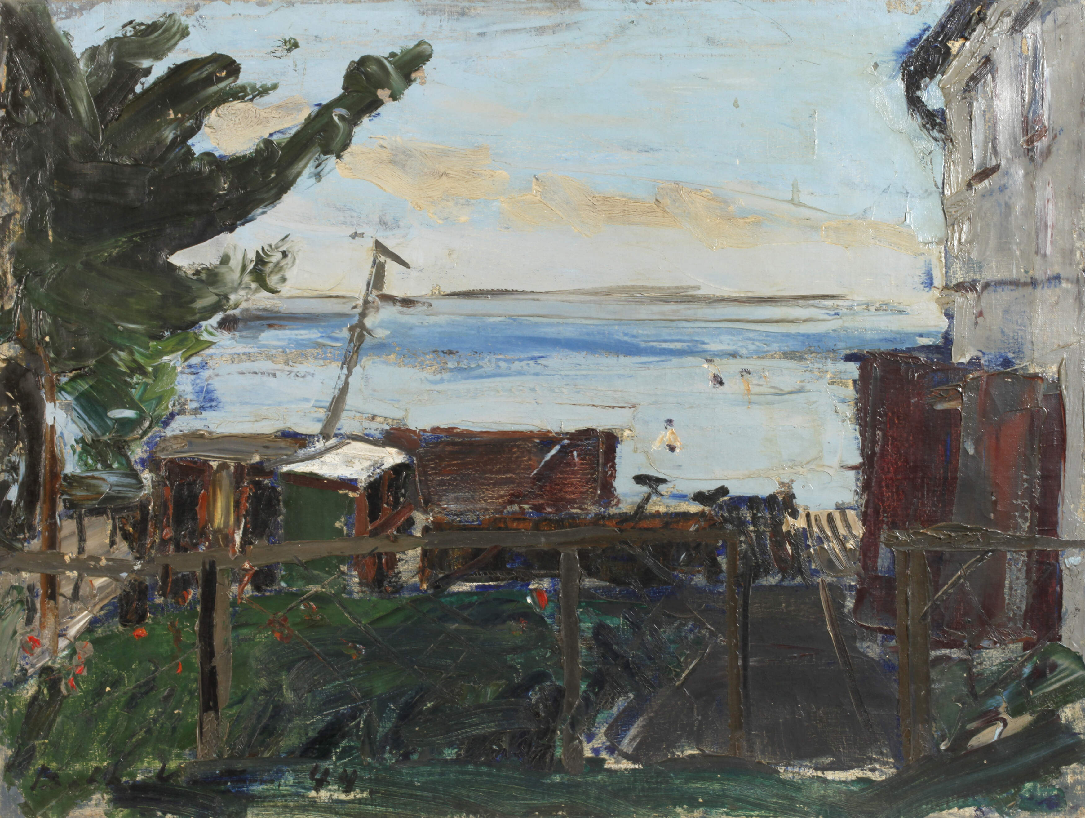 Badeanstalt am Seeufer