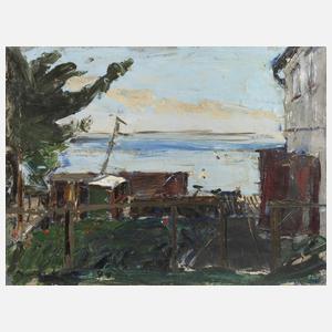 Badeanstalt am Seeufer