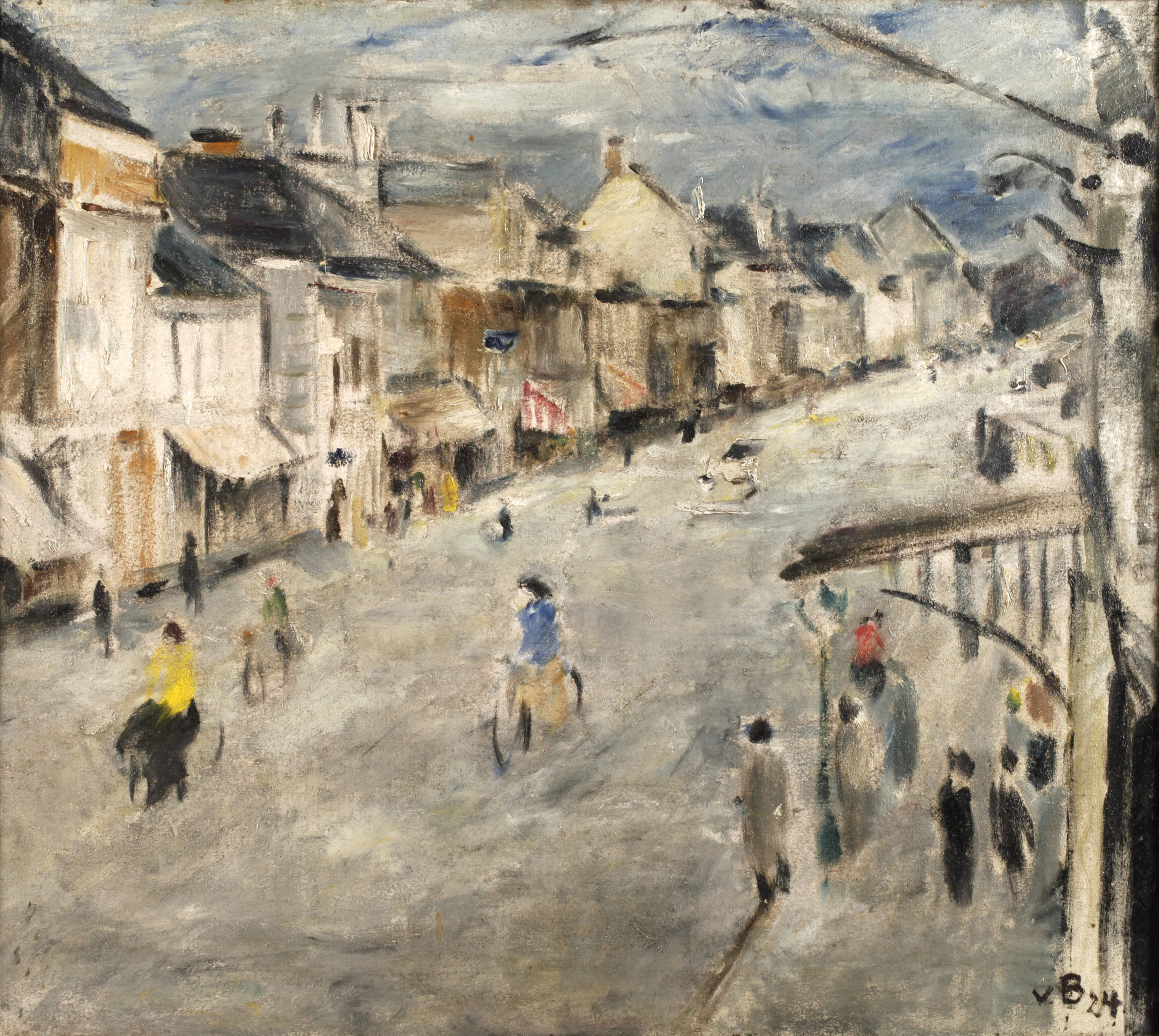 Belebte Straßenszene