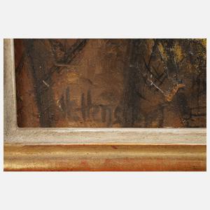 Henschel, Expressionistische Landschaft mit Boot