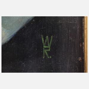 Stillleben mit Blumen, Teekanne und Äpfeln