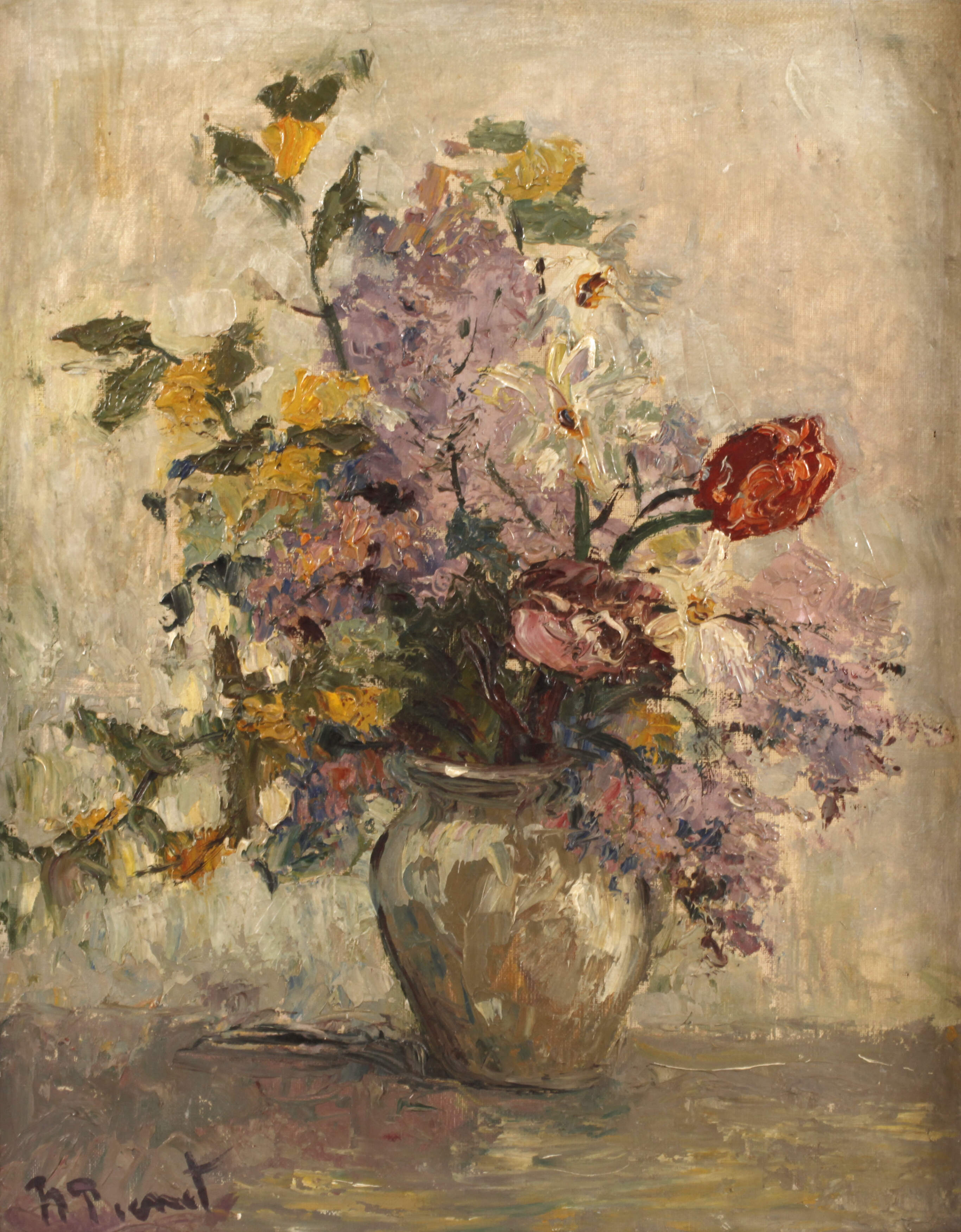 Expressives Blumenstillleben